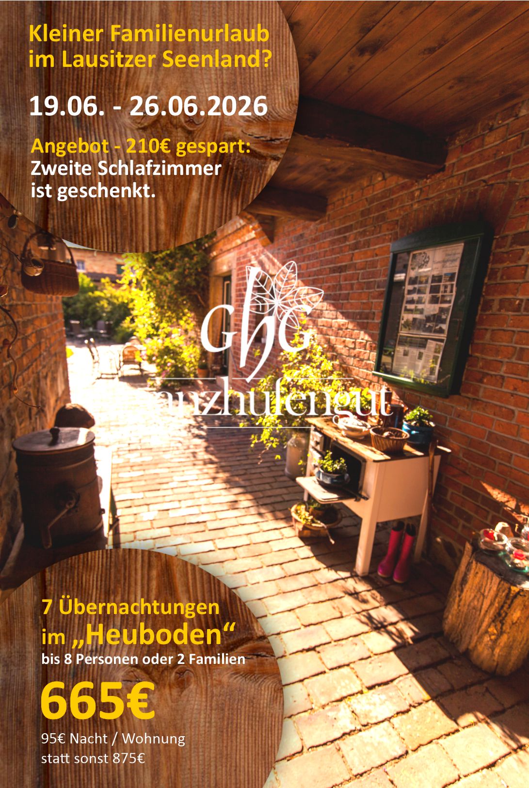 Ferienhof Ganzhufengut - Badespaß am Partwitzer See im Lausitzer Seenland